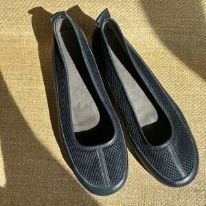 Women’s Navy Aerosoles Mesh Slip-On Flats Comfort Cushioned Shoes Size 11
